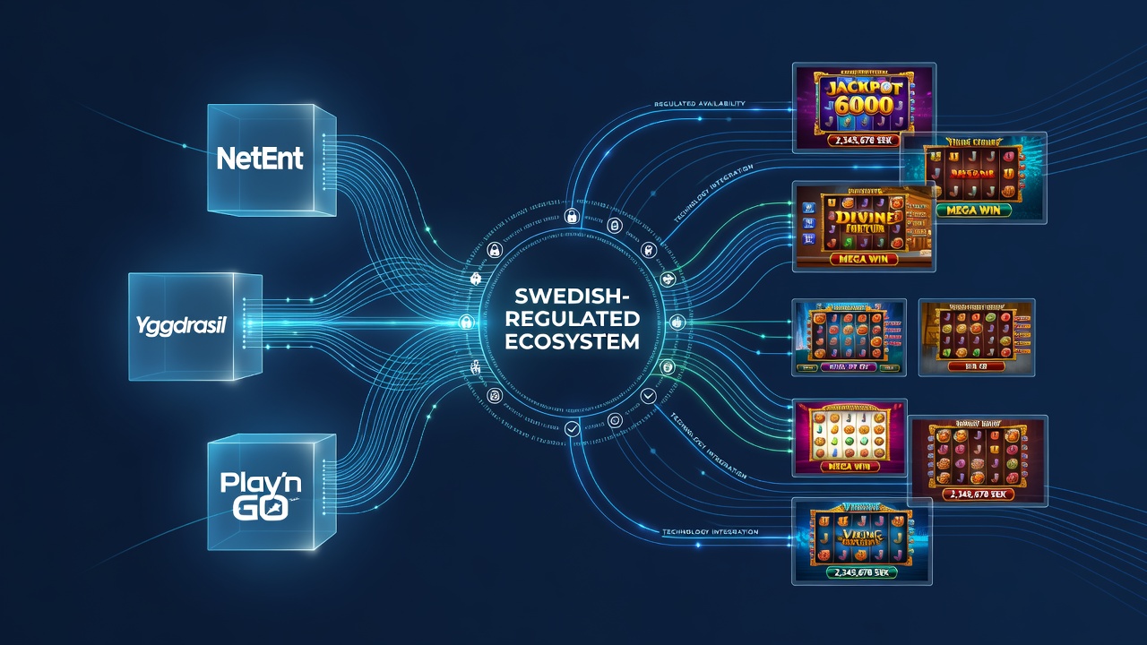 Infographic detailing jackpot pool distribution across Swedish-regulated mobile casino platforms
